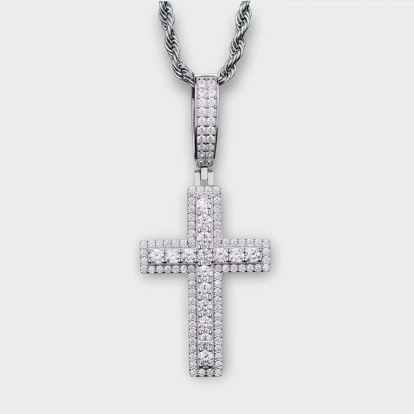 Moissanite Cross Necklace