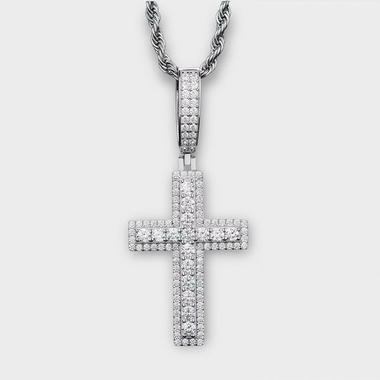 Moissanite Cross Necklace