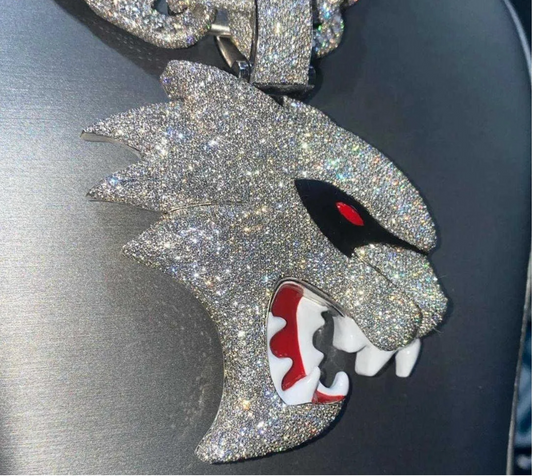 Custom Iced Out Red Eye Chain
