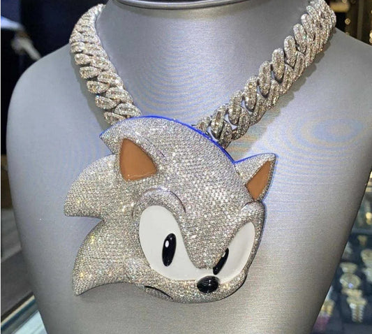 Custom Iced Out Sonic Piece